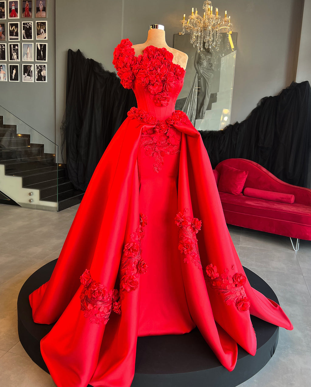 Fiery Flora Gown