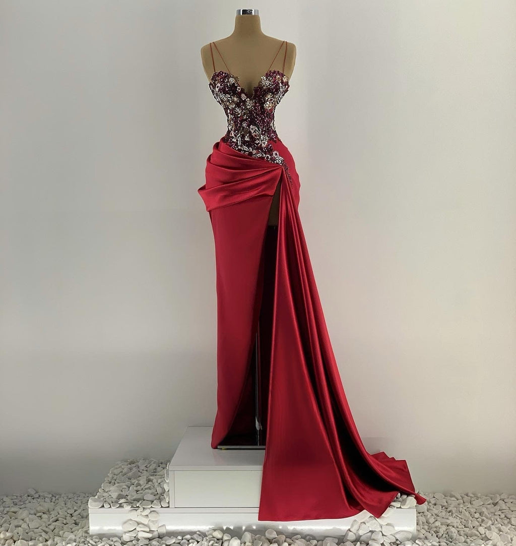 Raspberry Satin Hand Made Corset