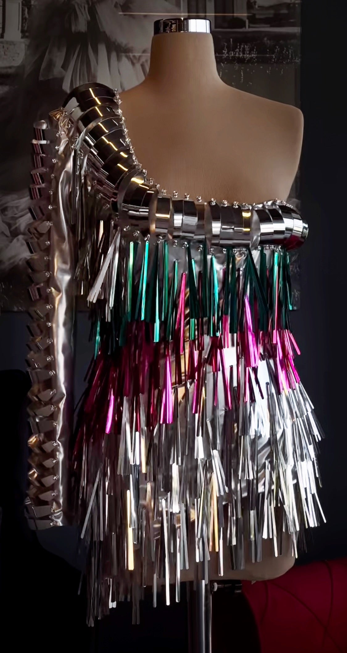 Colorful Fringes Short Dress