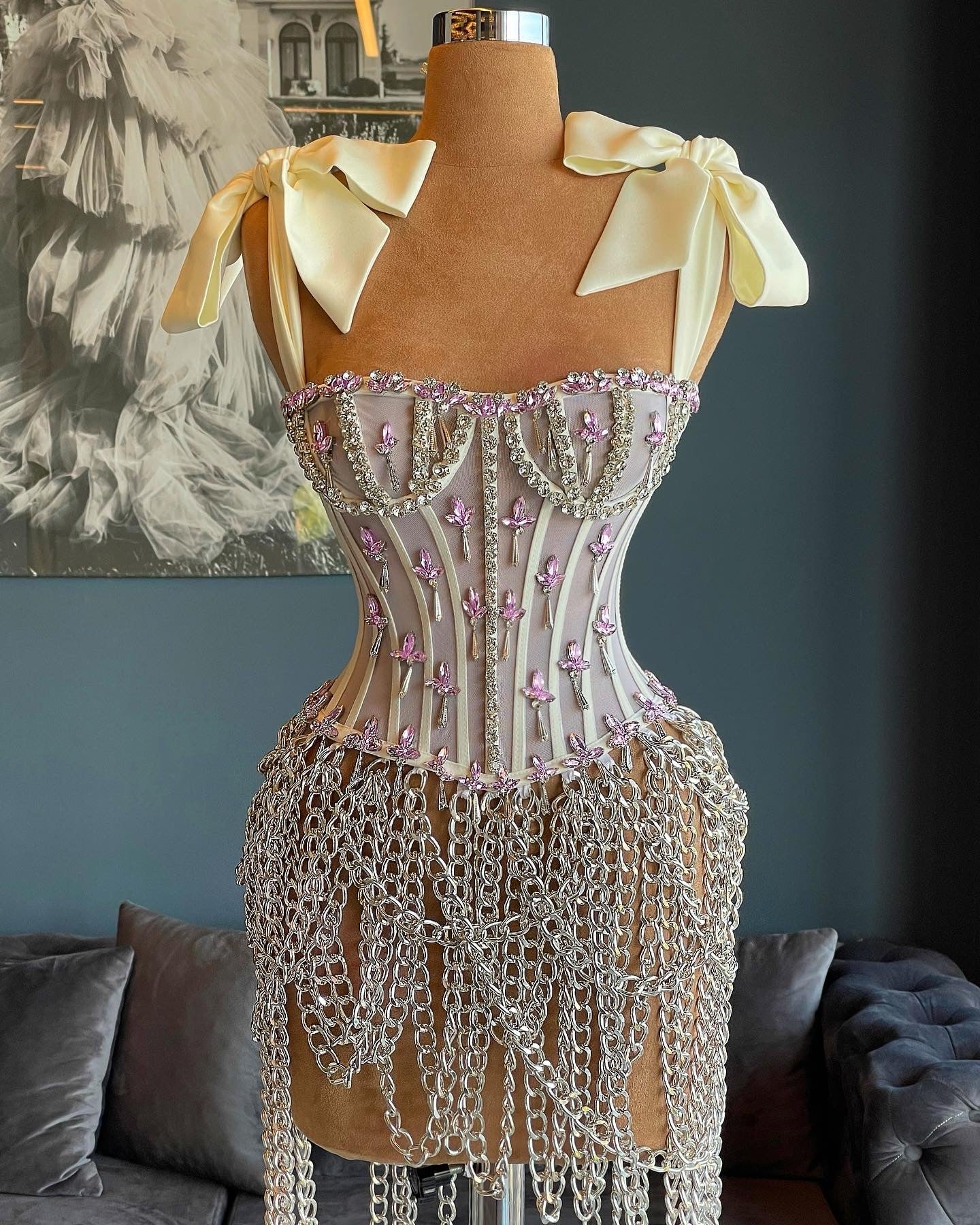 Chain Corset Hand Made