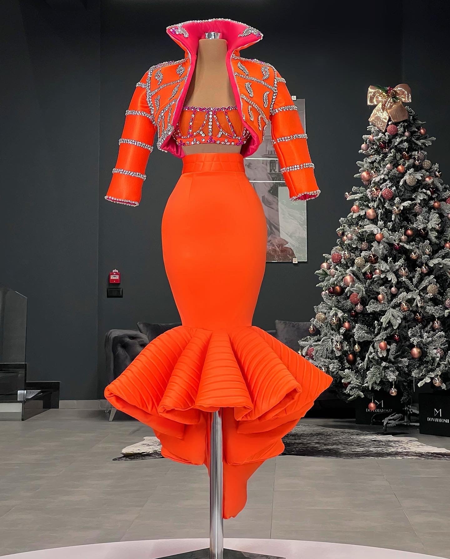 Bomber Jacket & Midi Skirt