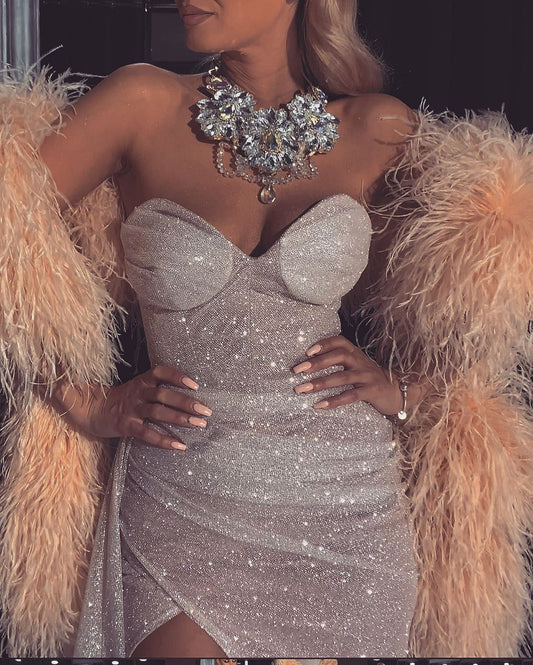 Glamorous in Glitter Gown