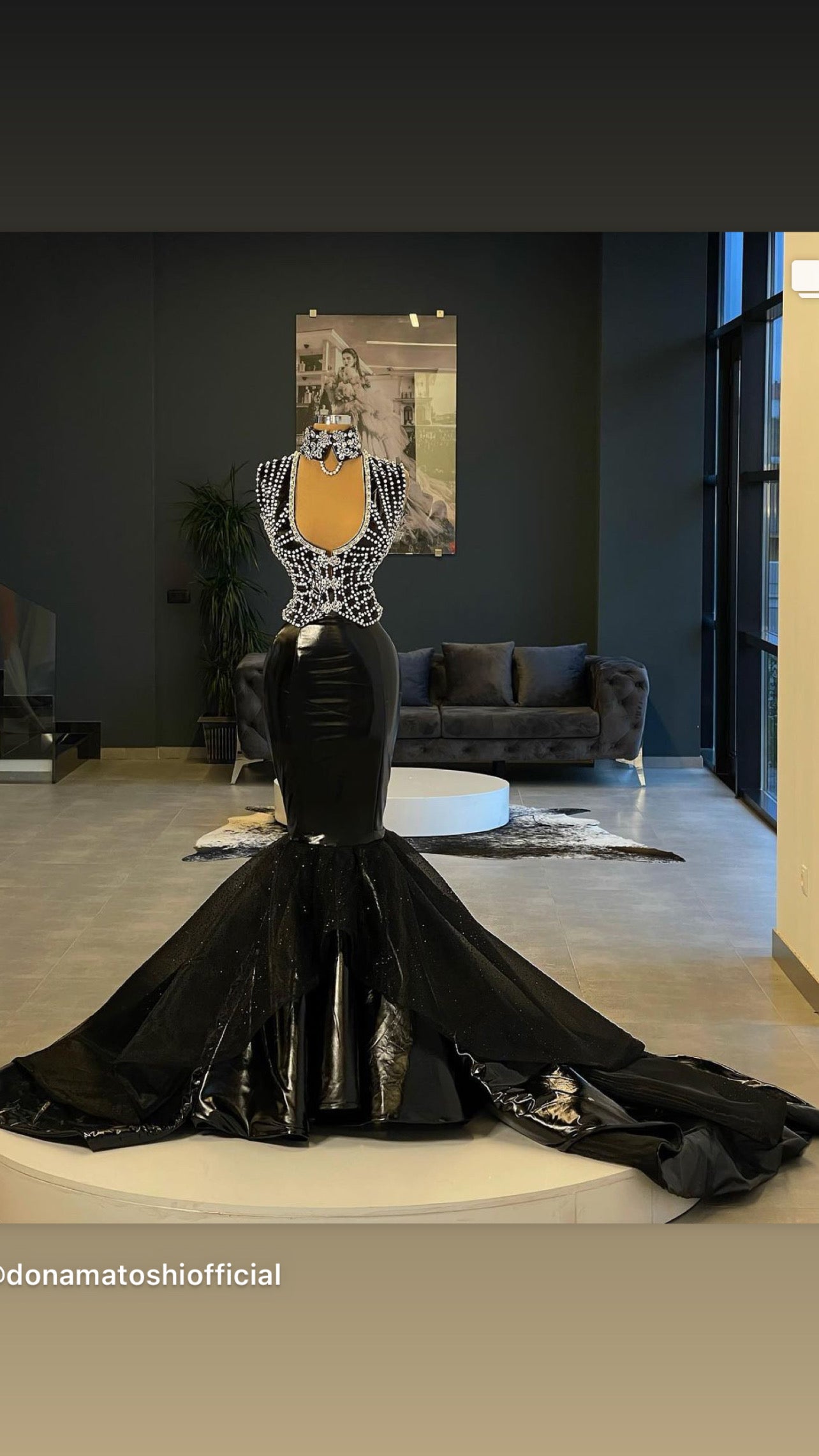 Black Hand Made Gown