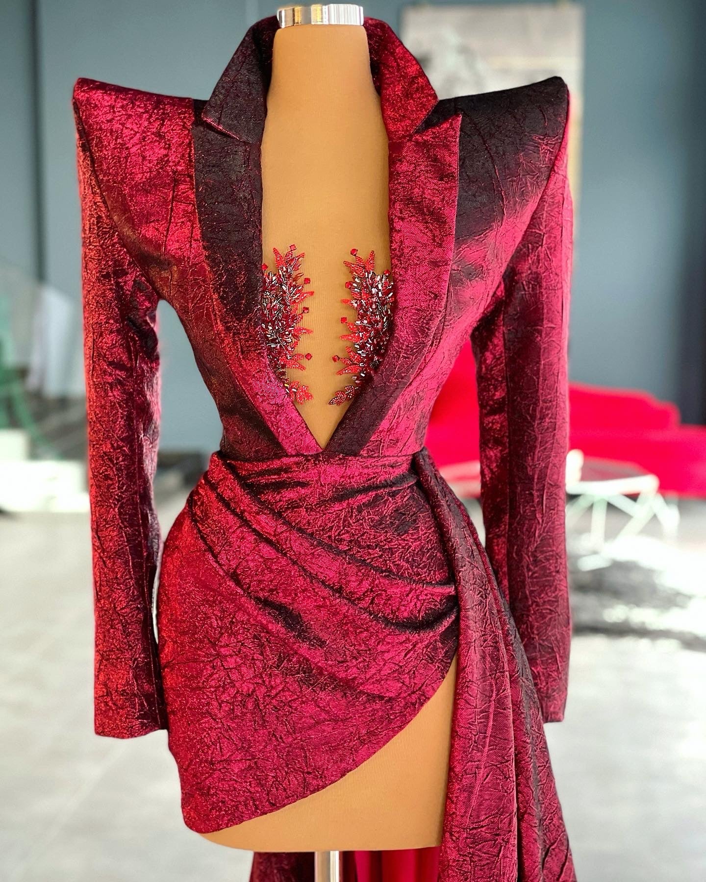 Burgundy Elegant Gown
