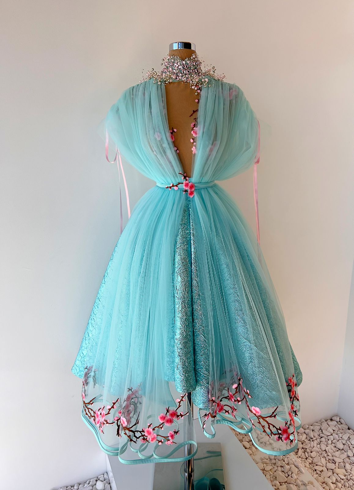 Turquoise 2024 floral dress